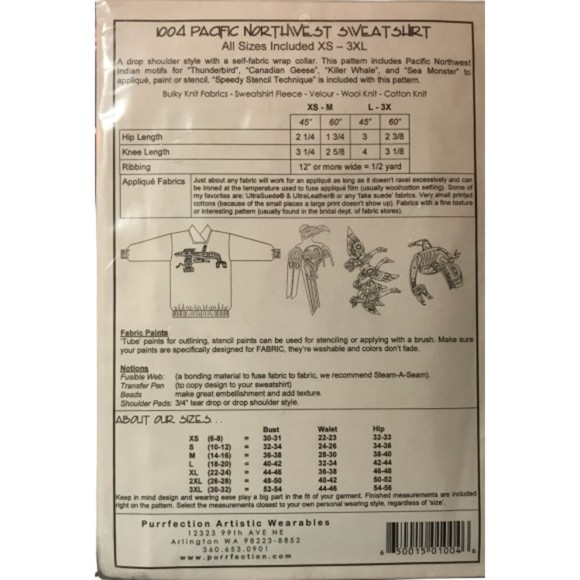 Purrfection Artistic Wearables - Pacific Northwest Sweatshirt - Sizes XS-3XL - Picture 2 of 2